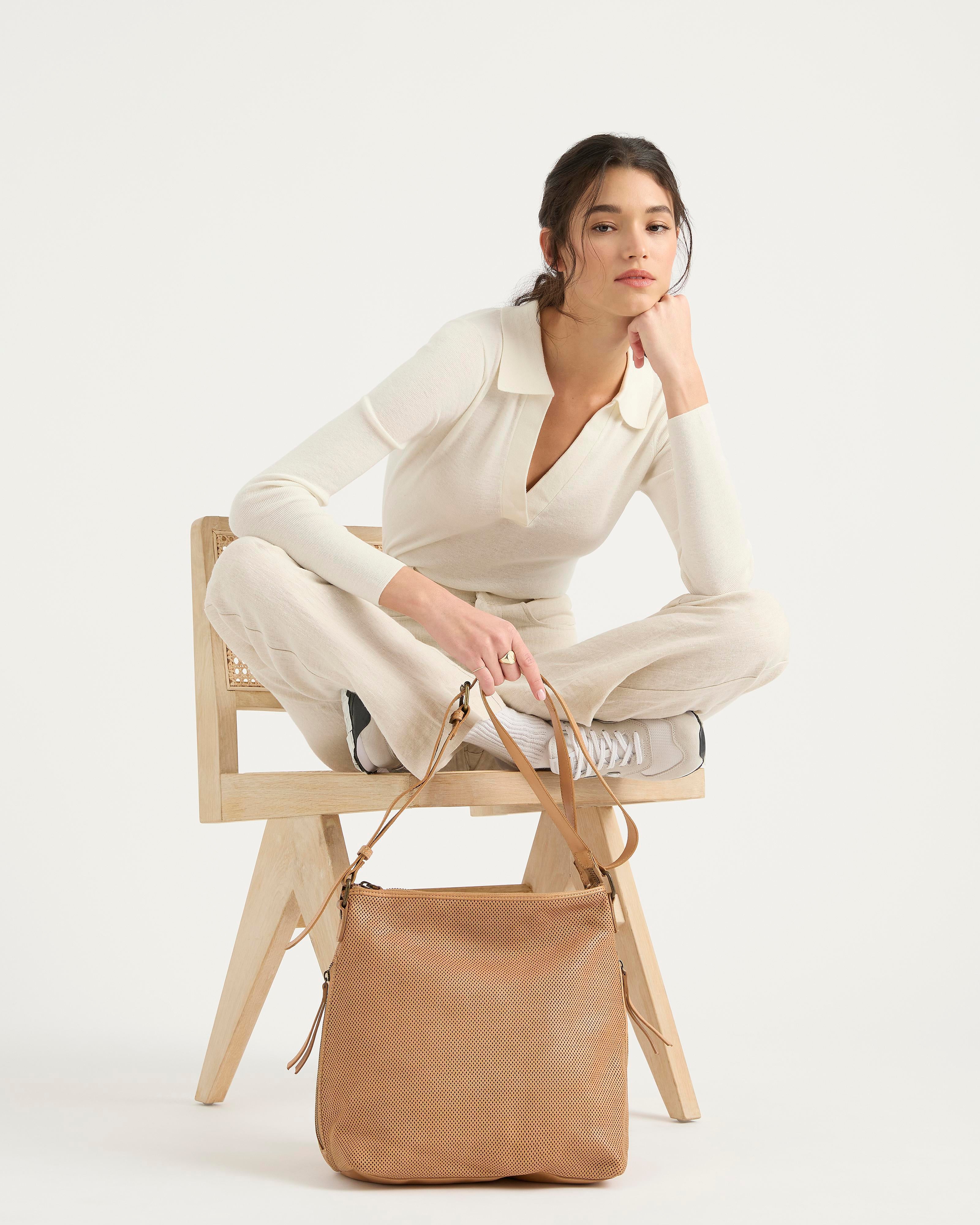 Perforated Slouchy Tan