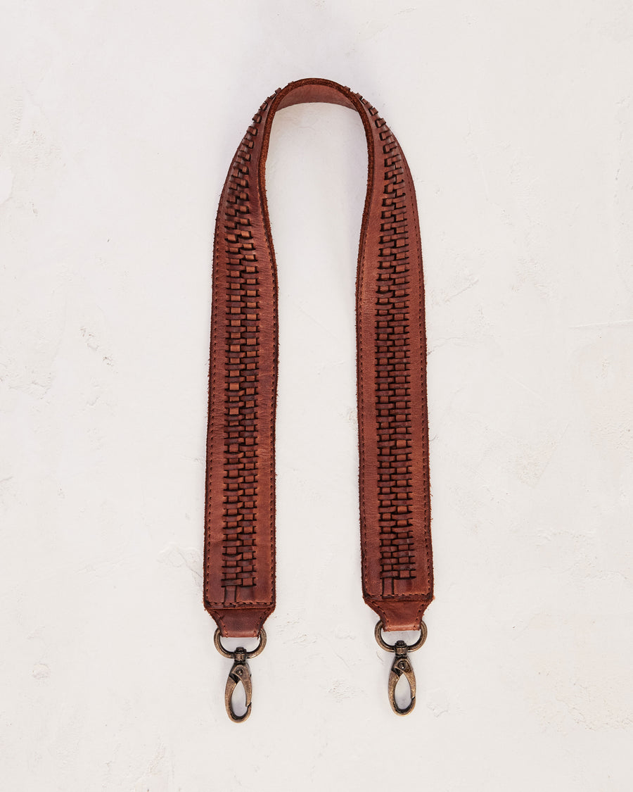 Braided Strap - Short Cognac