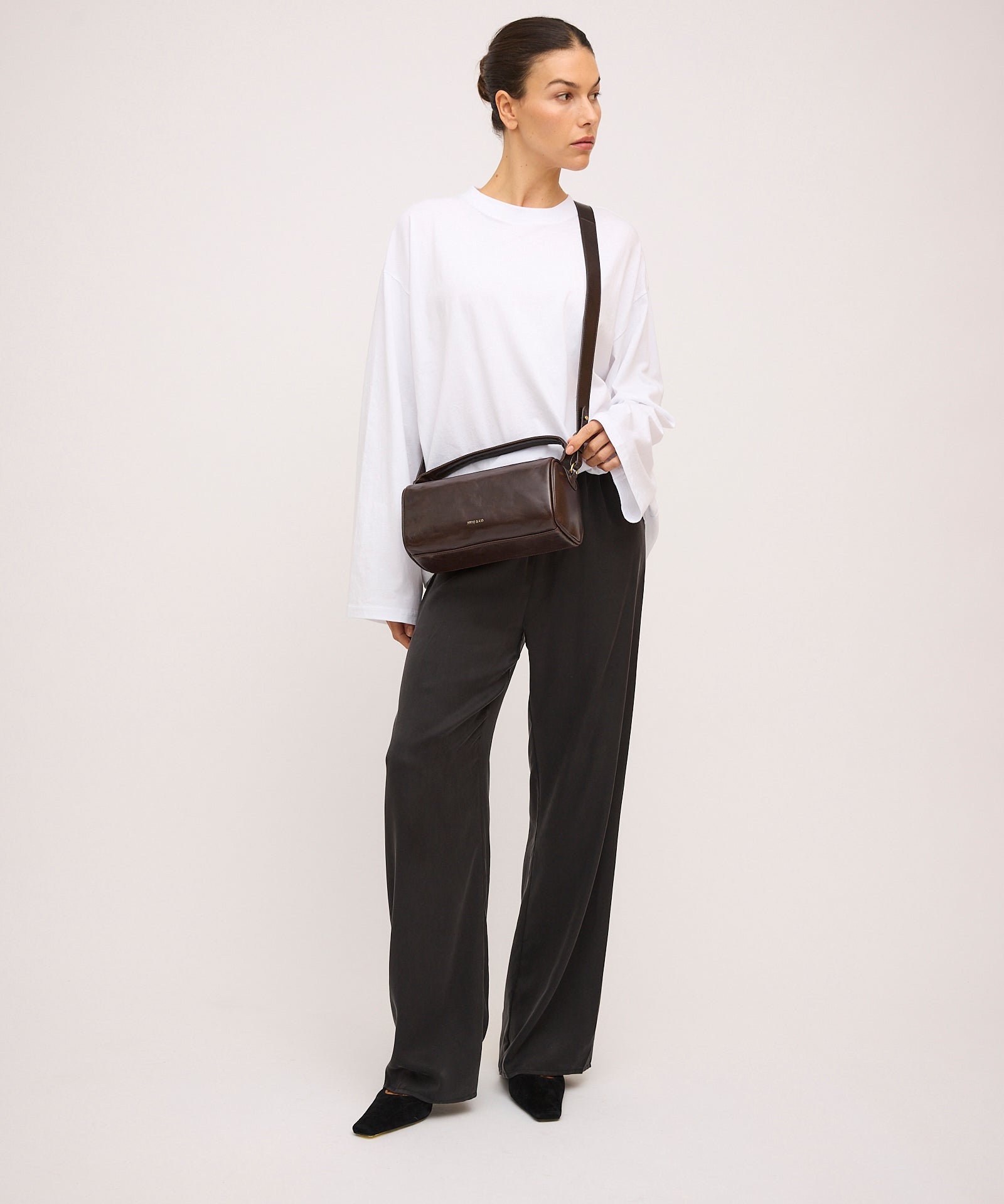 Small Bolster Bag - Mahogany