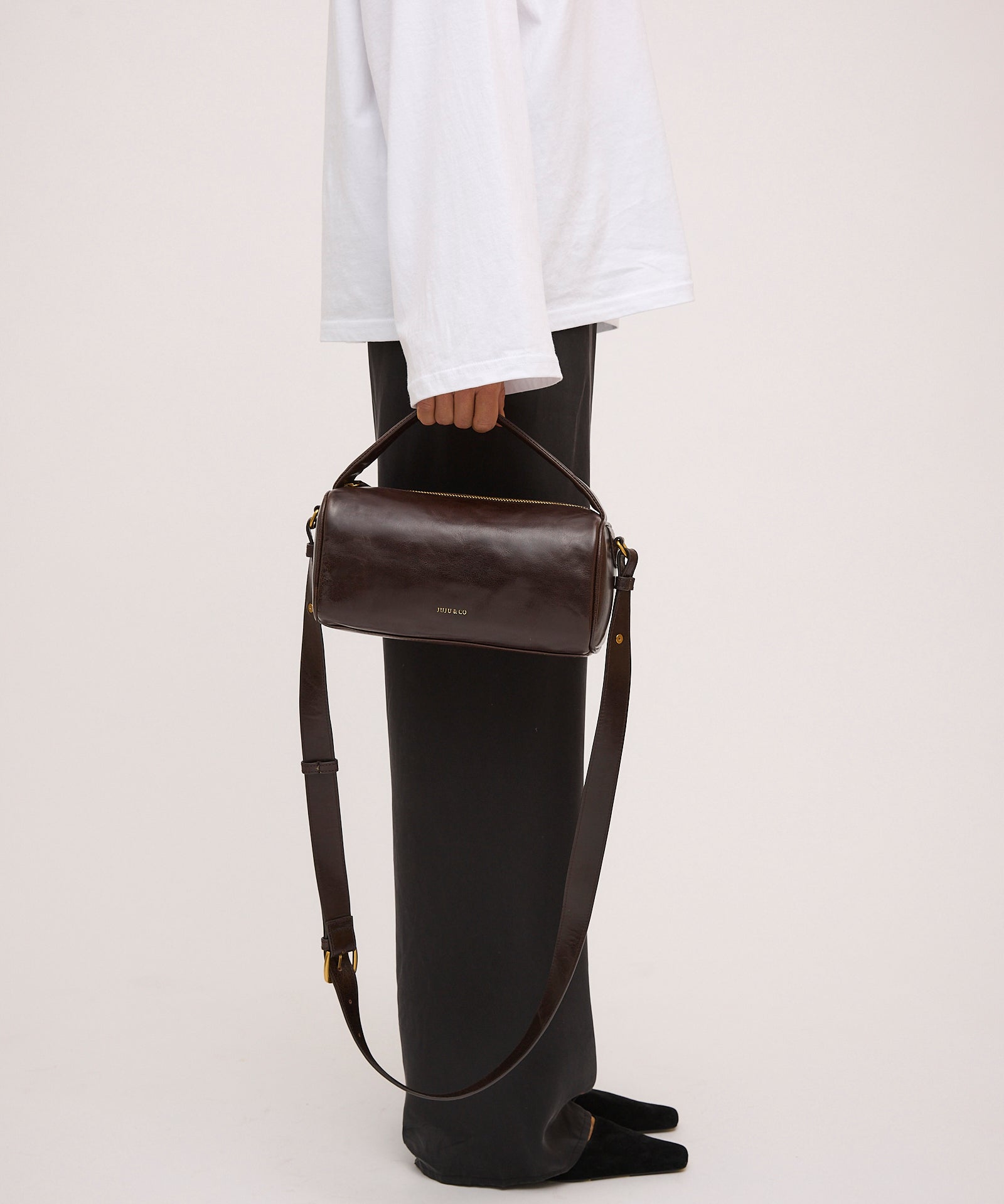 Small Bolster Bag - Mahogany