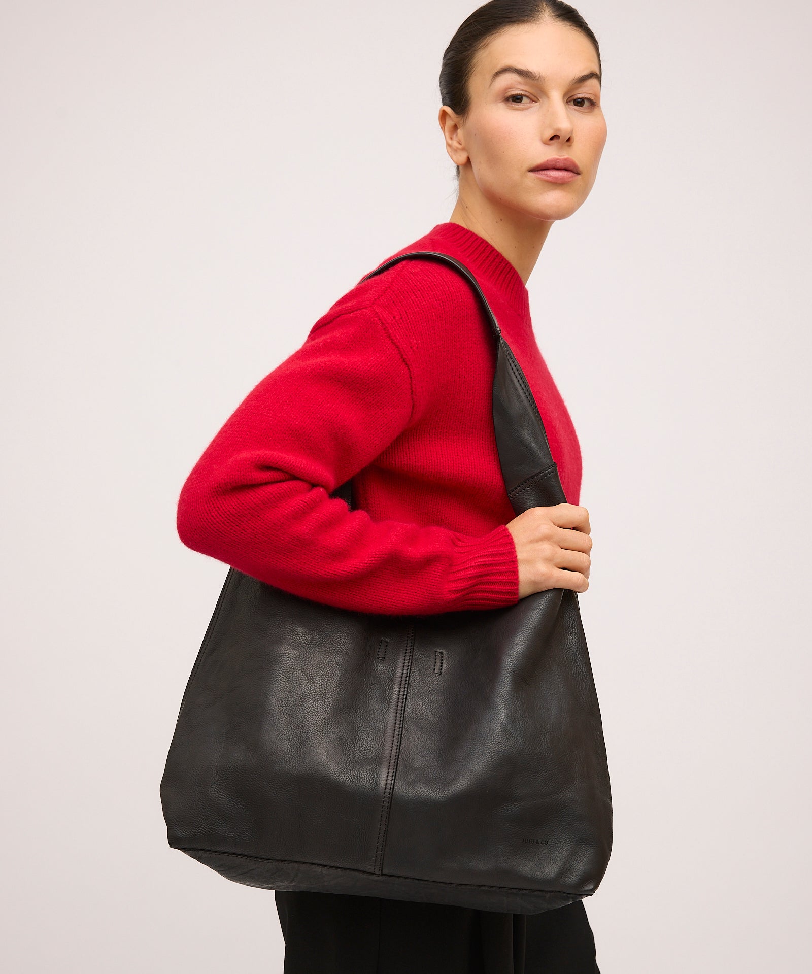 Unlined Slouchy Black