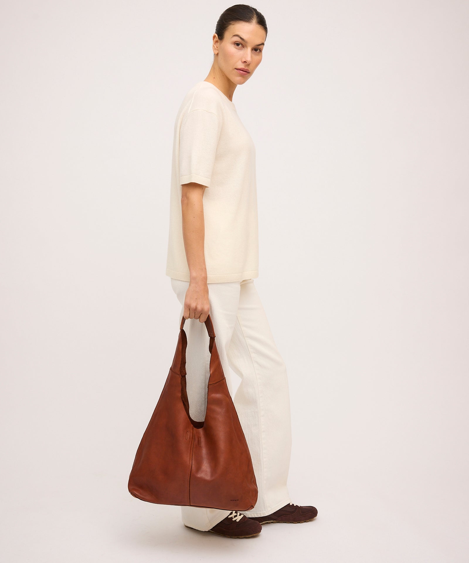 Unlined Slouchy Cognac