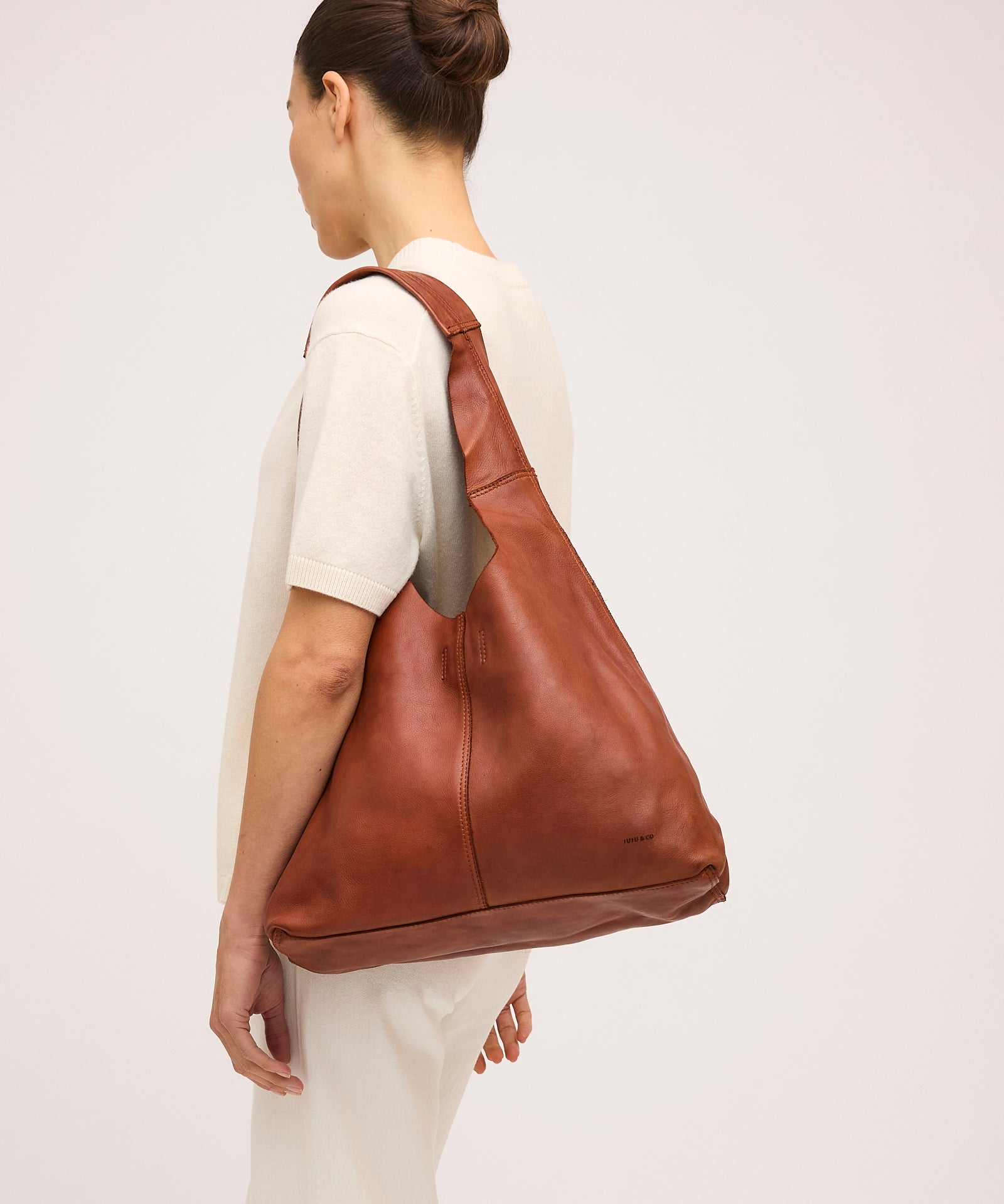 Unlined Slouchy Cognac
