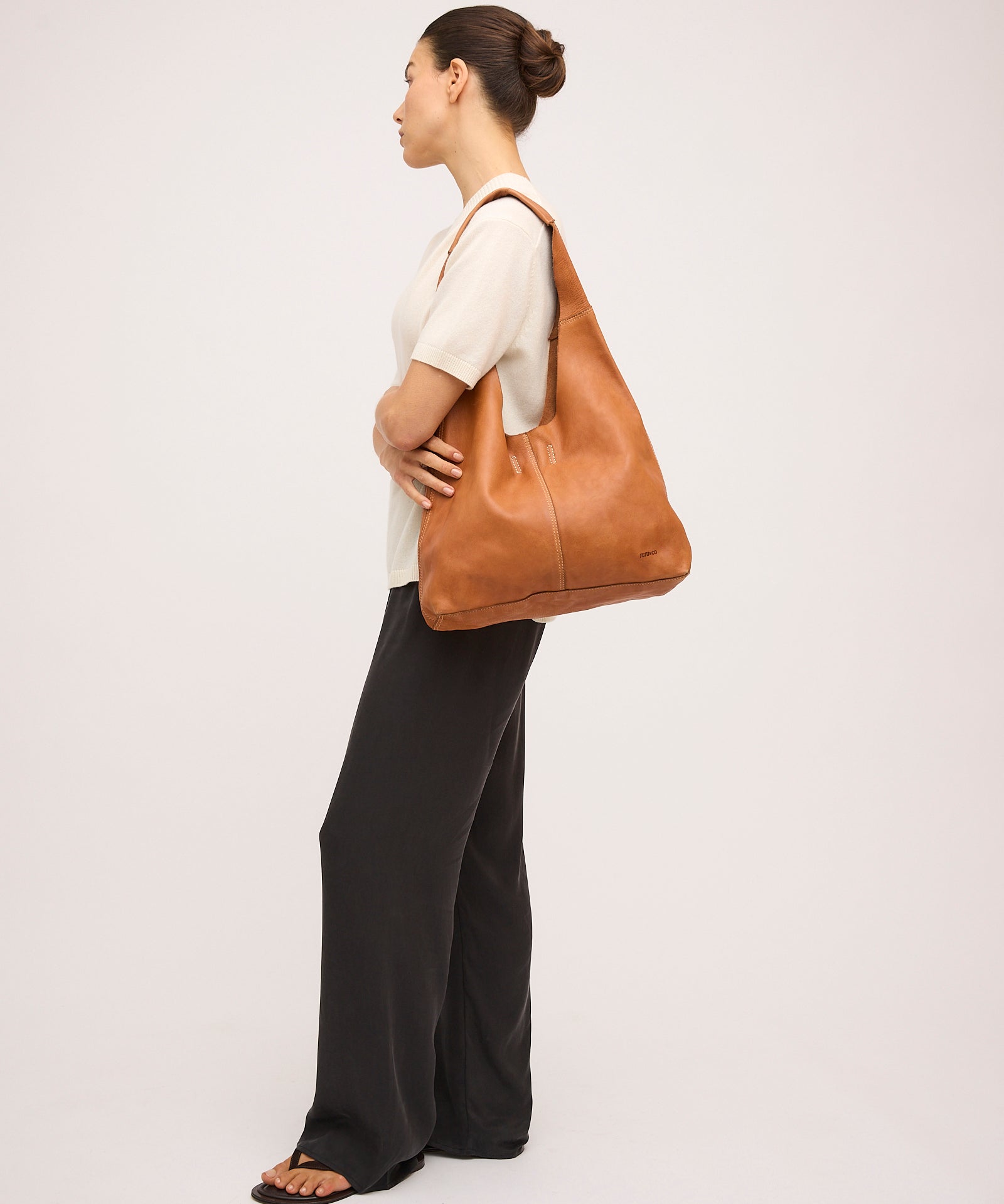 Unlined Slouchy Tan