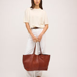 Unlined Tote Cognac