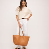Unlined Tote Tan