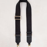 Tumbled Webbing Strap Black