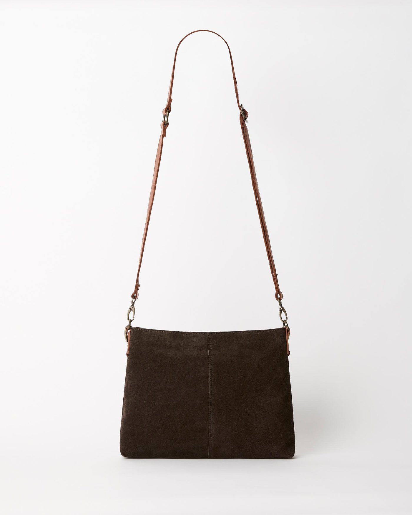 Suede Messenger Chocolate