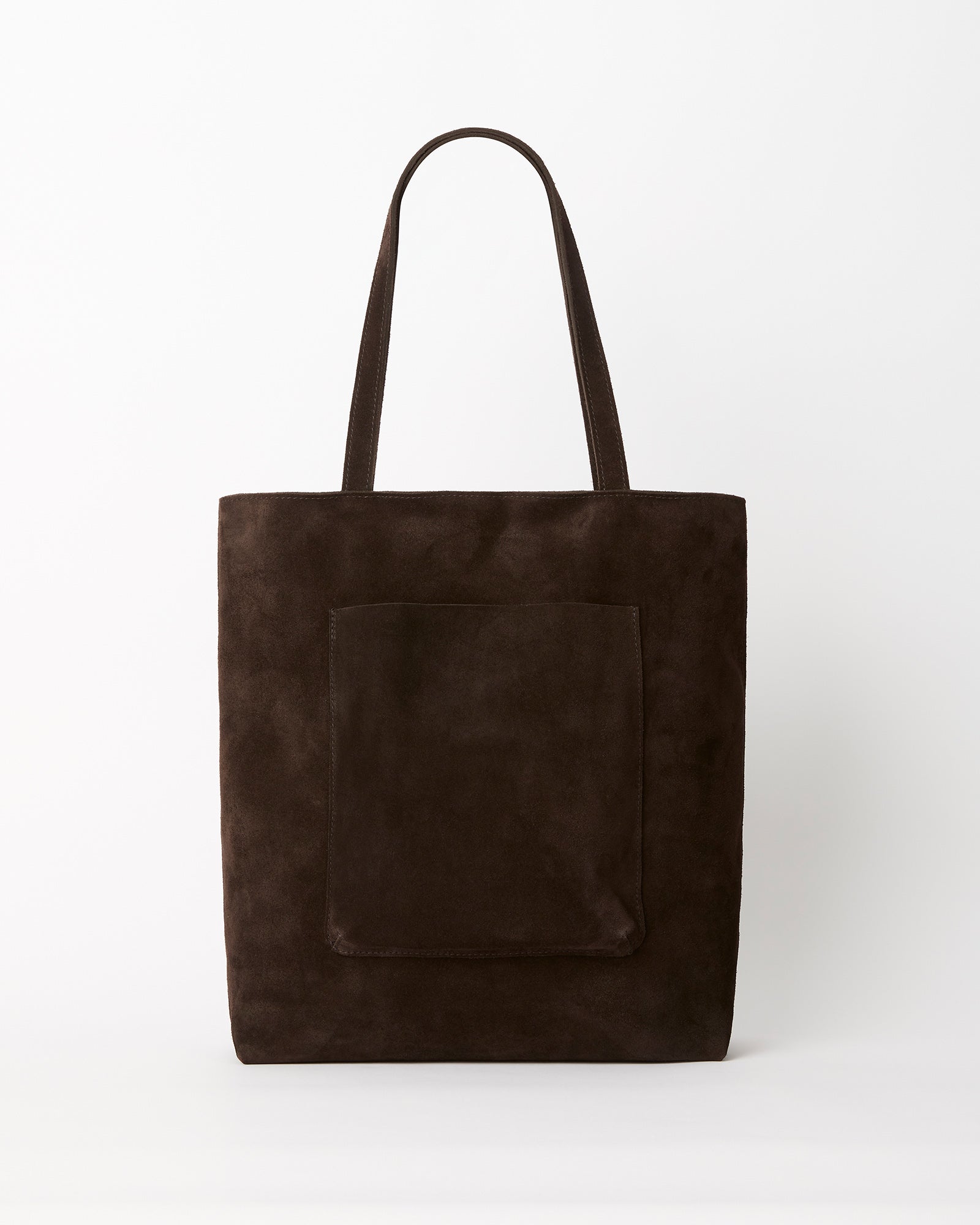 Suede Everyday Tote - Chocolate