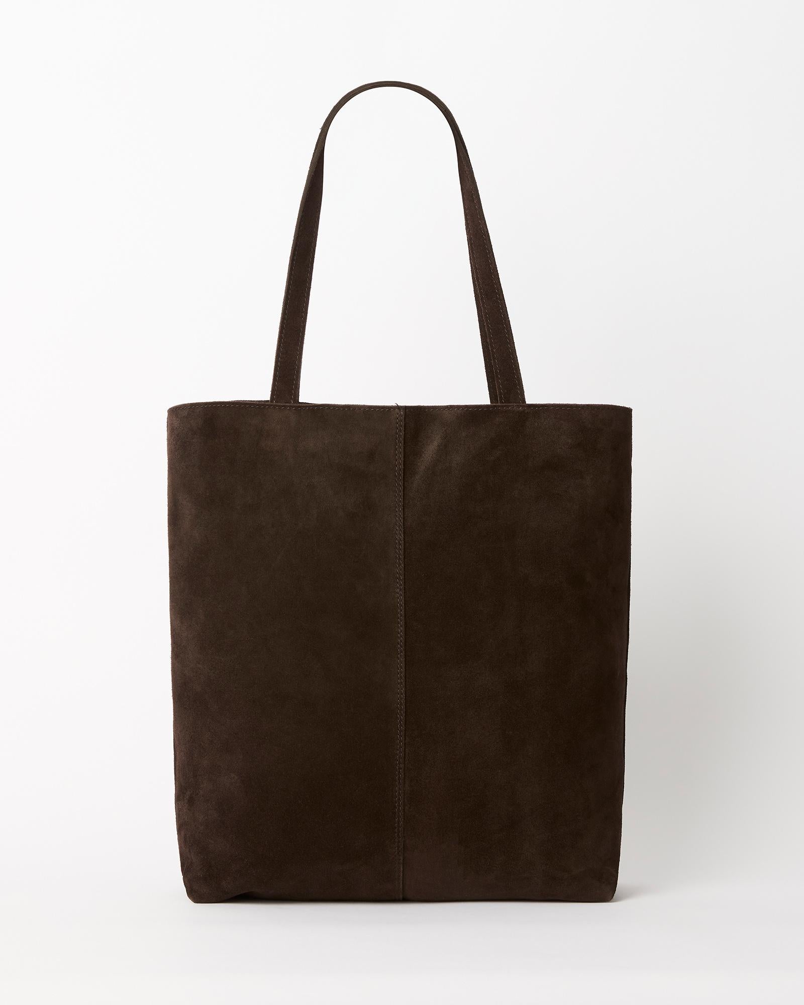 Suede Everyday Tote - Chocolate