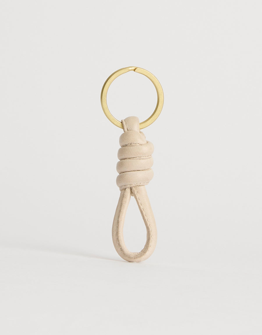 Clover Key Ring Ivory