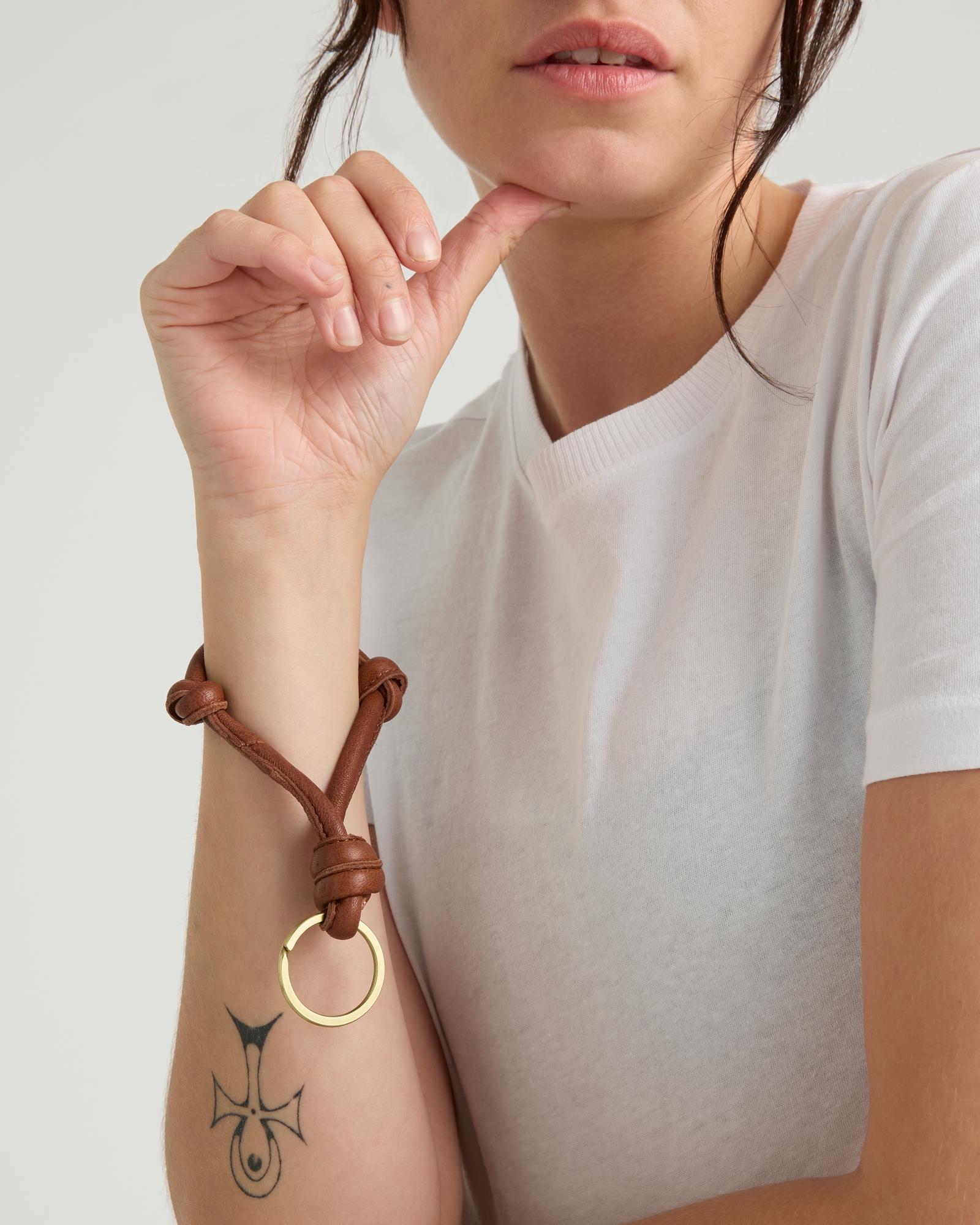 Reid Key Ring - Cognac