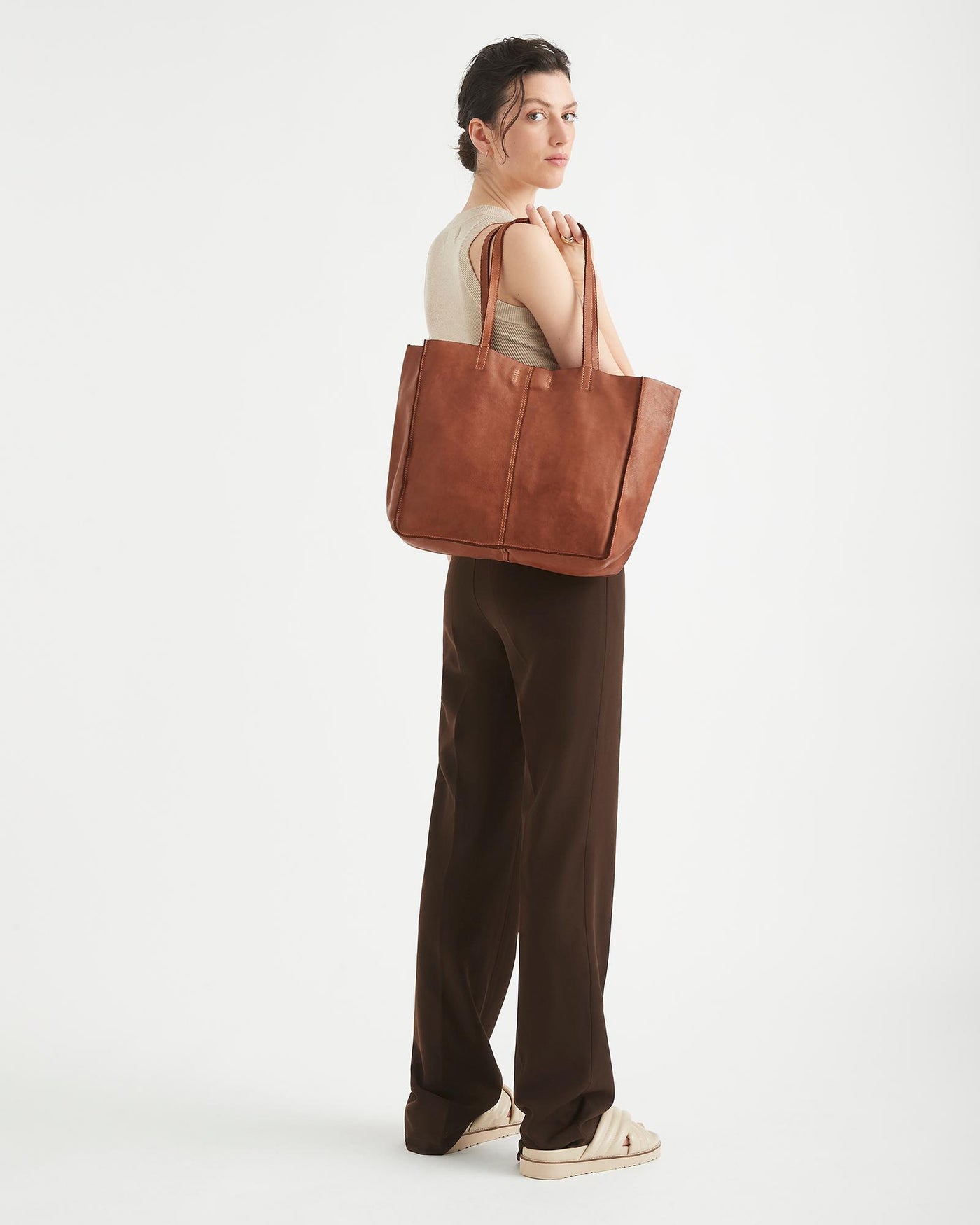 Baby Unlined Tote Cognac