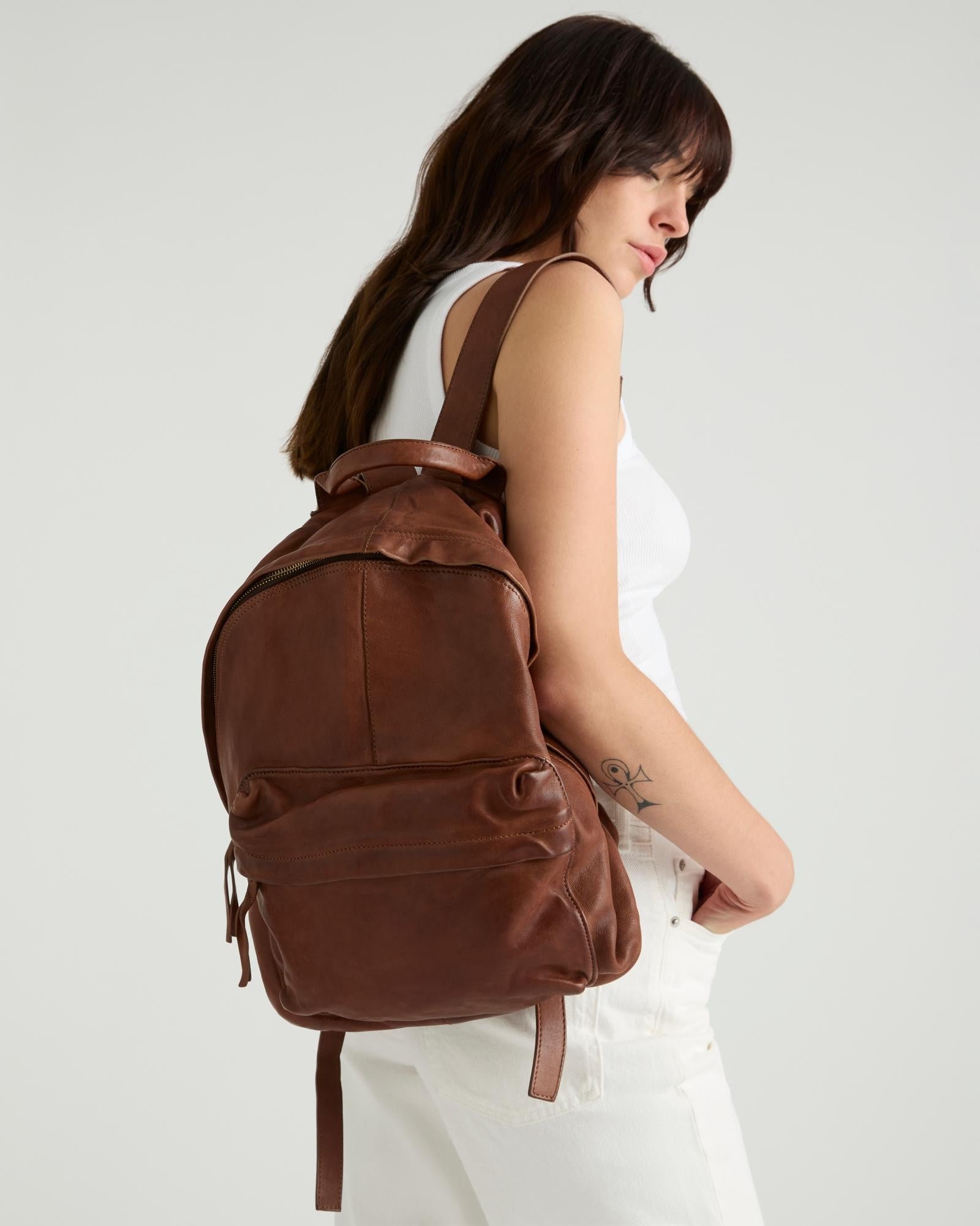 Riley Backpack Cognac