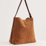 Suede Cabas Camel