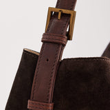 Suede Cabas Chocolate