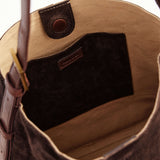 Suede Cabas Chocolate