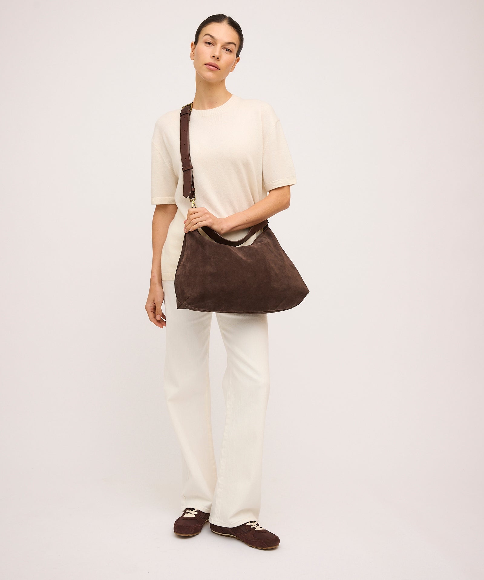 Suede Slouchy - Chocolate