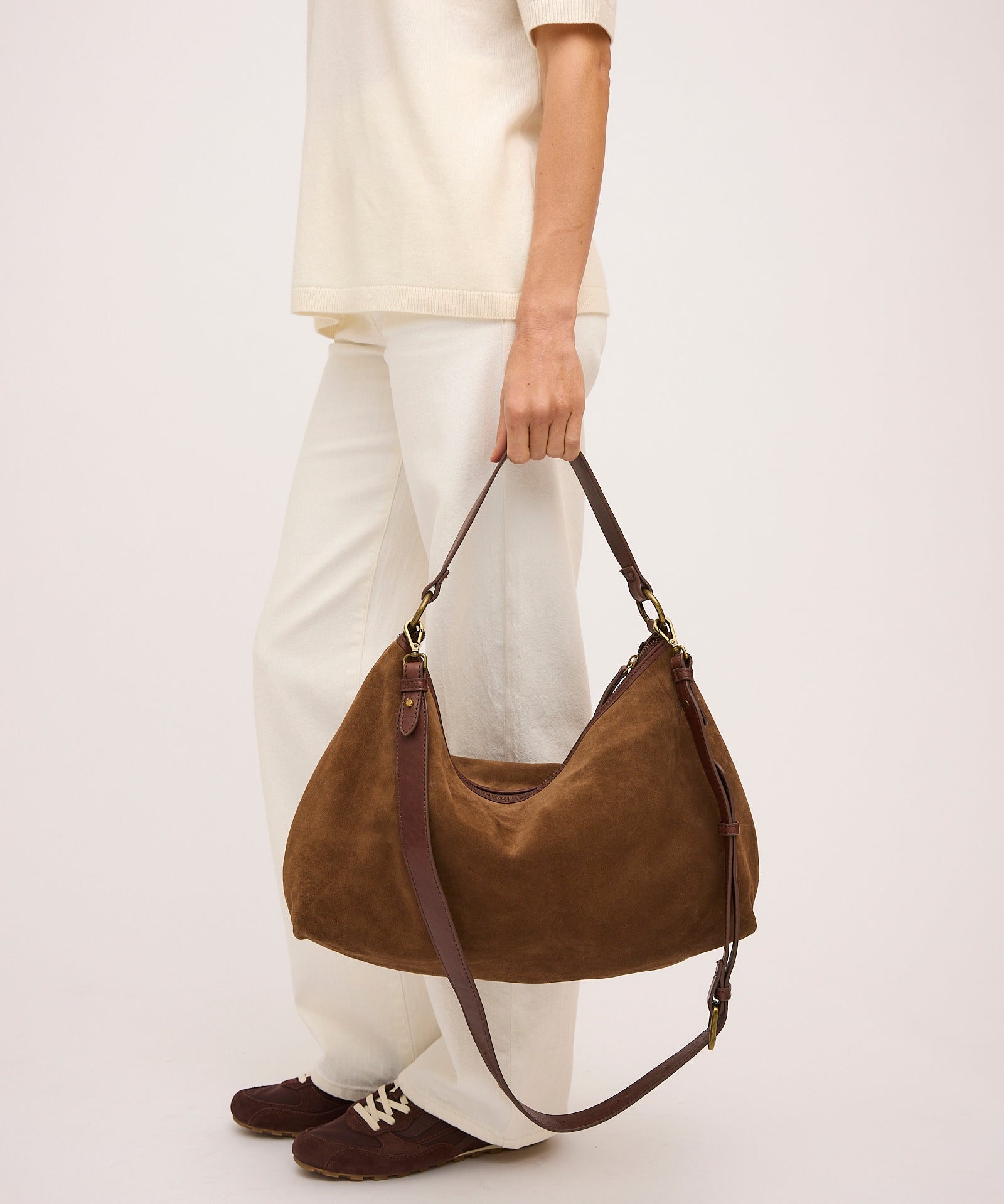 Suede Slouchy - Chestnut