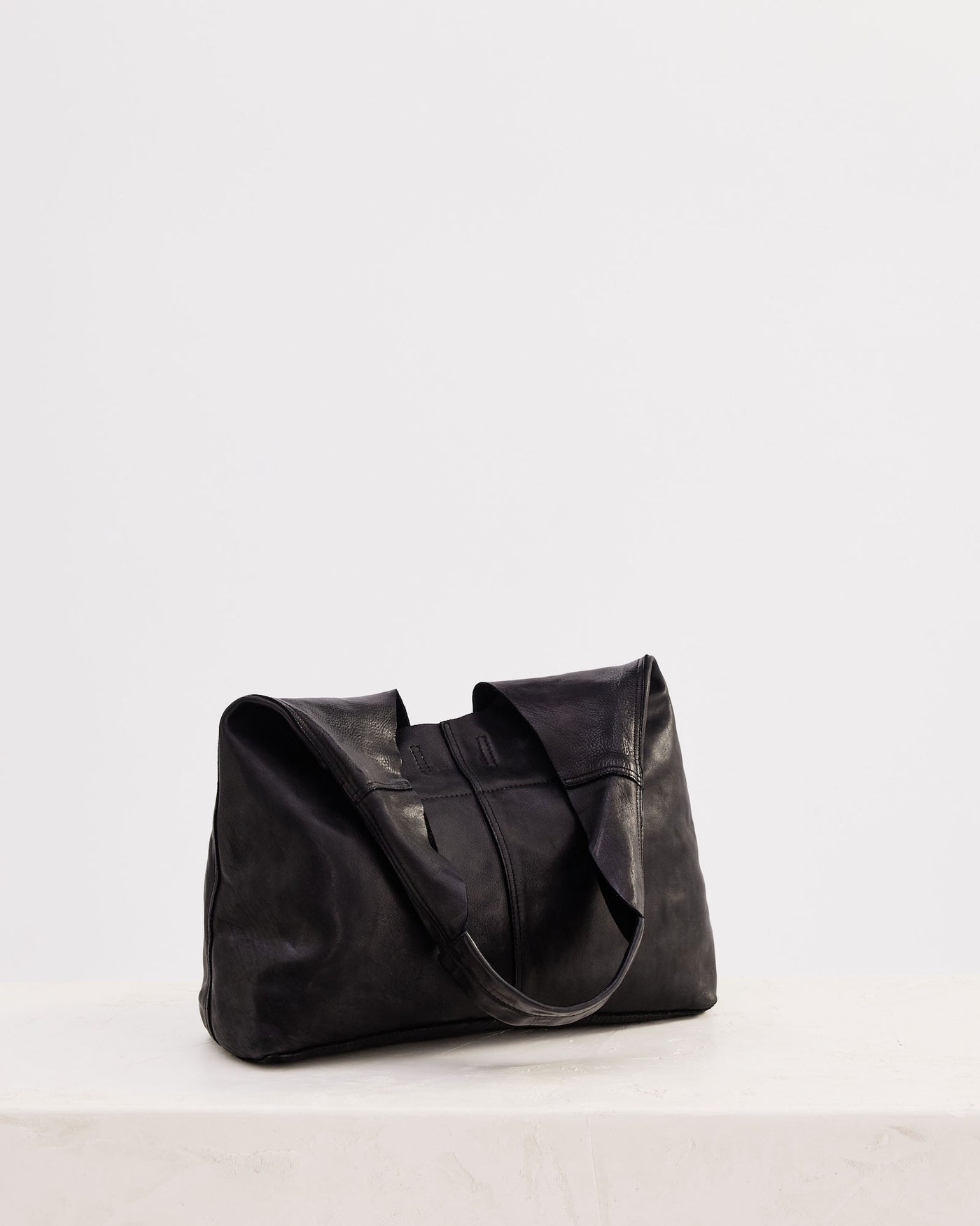 Unlined Slouchy Black