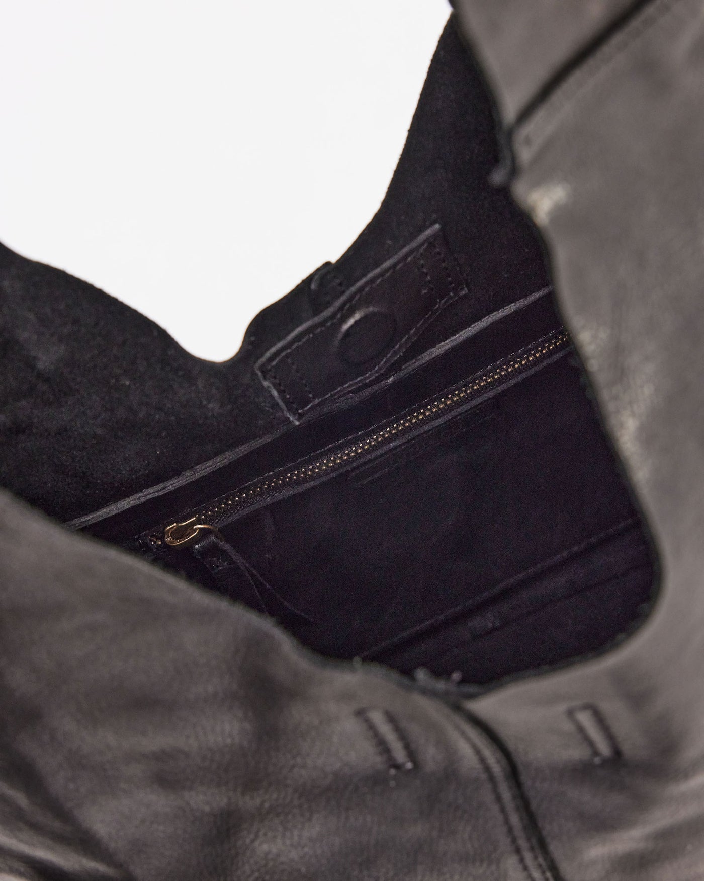 Unlined Slouchy Black