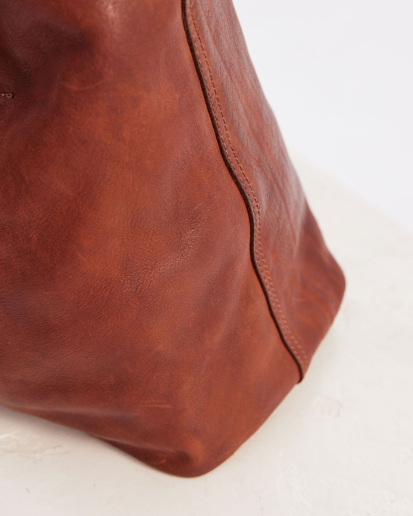 Unlined Slouchy Cognac