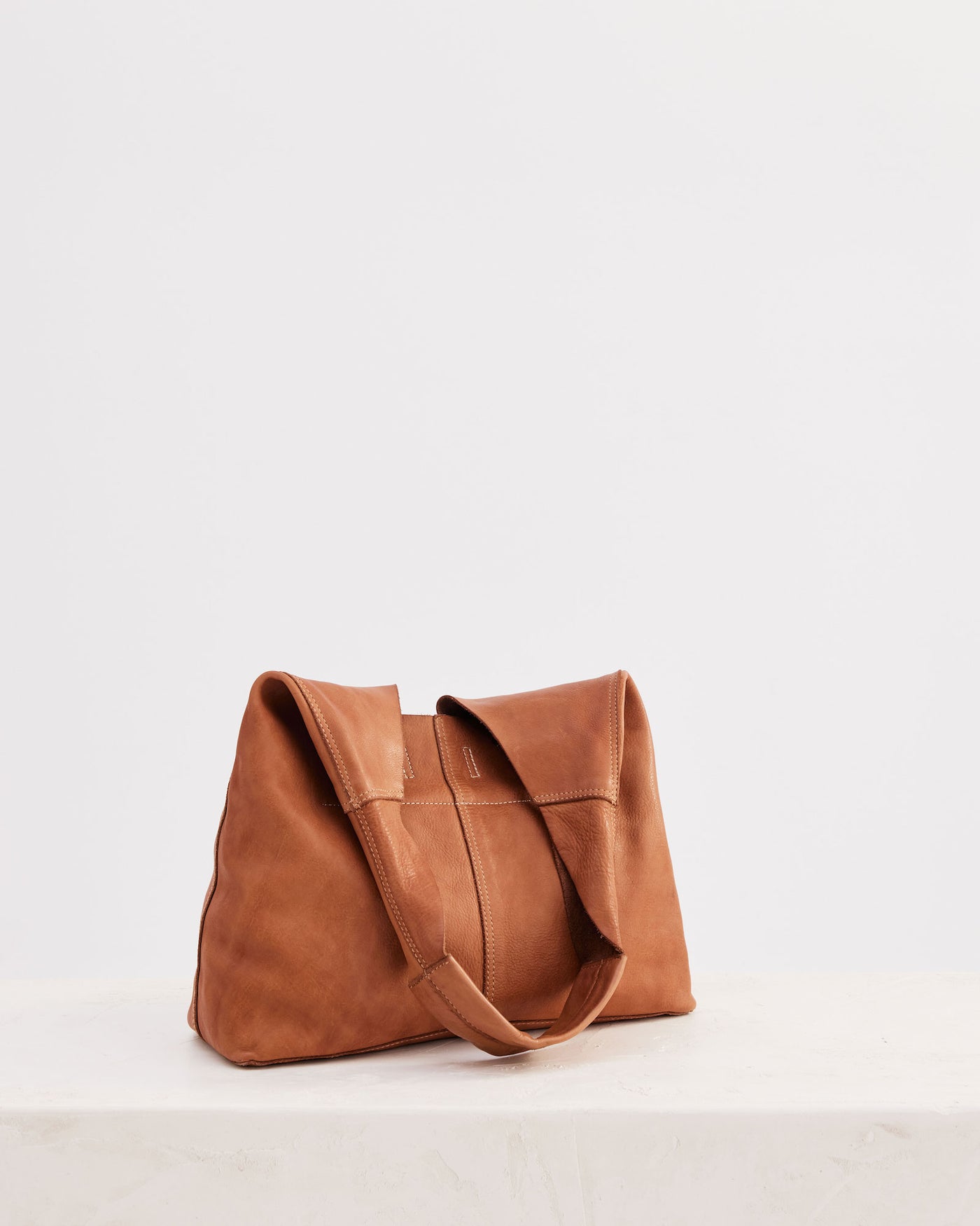 Unlined Slouchy Tan