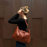 Signature Slouchy Bag Cognac