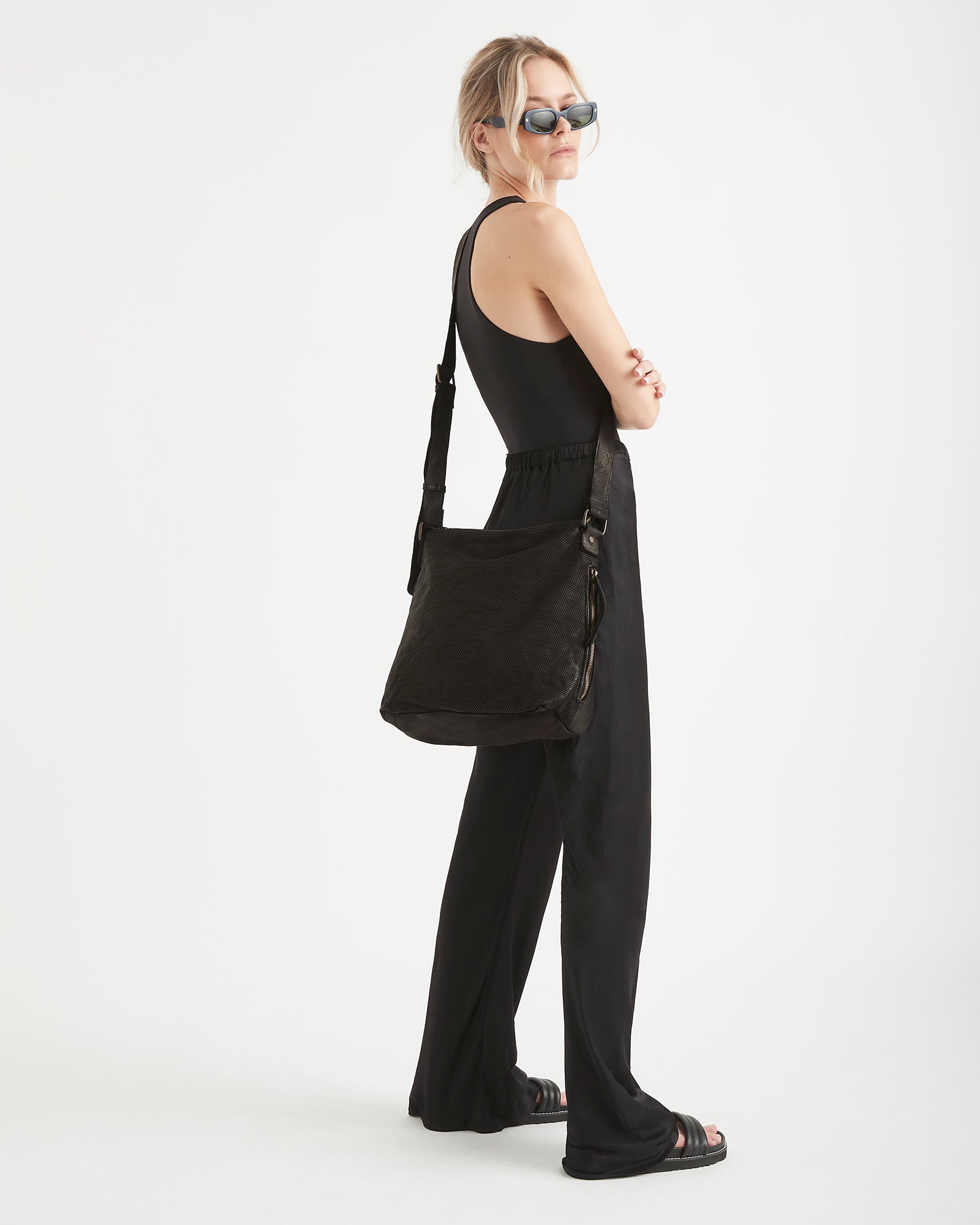 Perforated Slouchy - Black