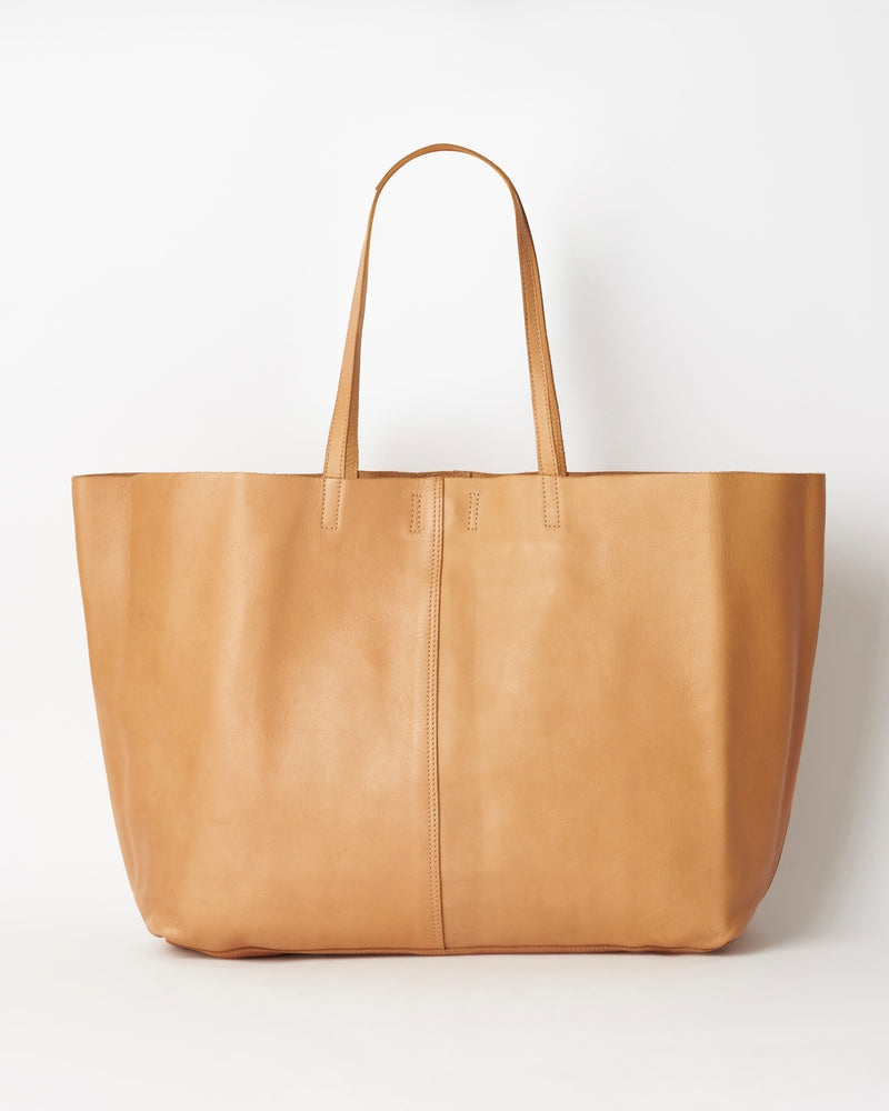 Unlined Tote - Tan